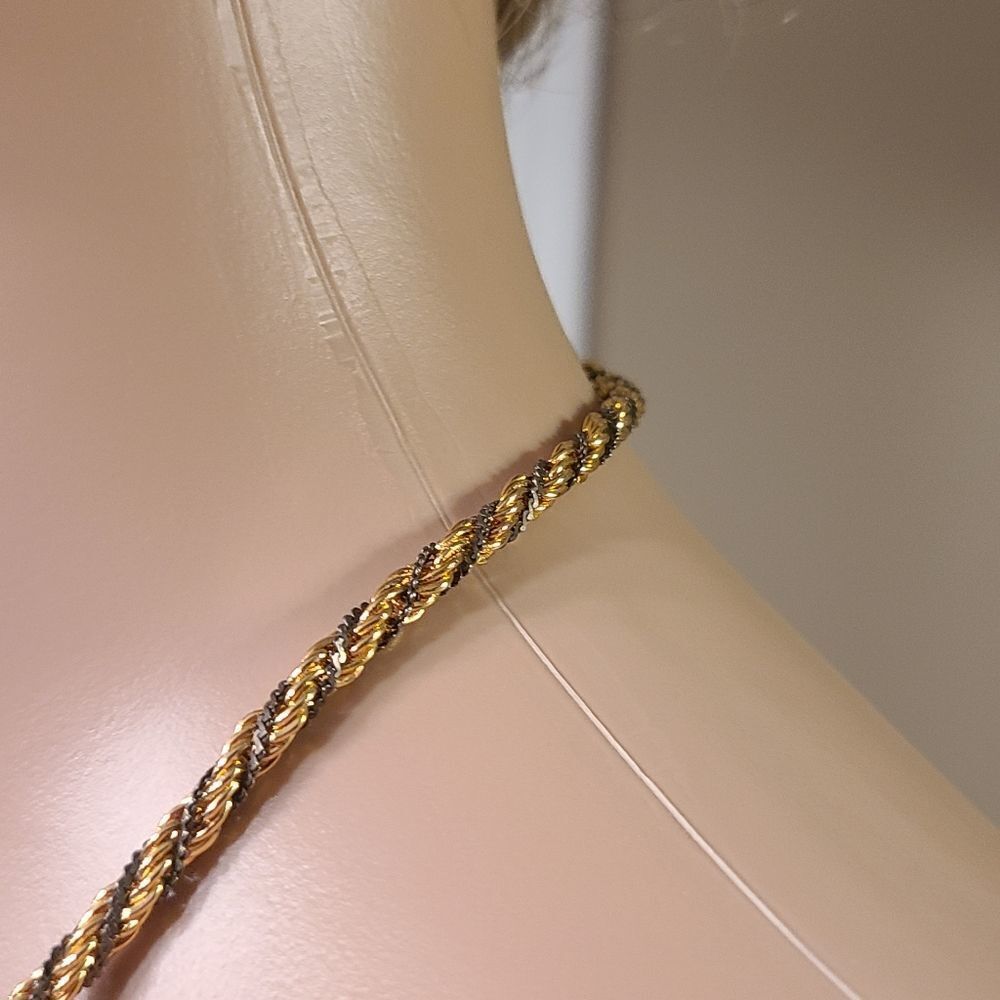 Vintage Two Tone Rope Chain - Picture 5 of 11